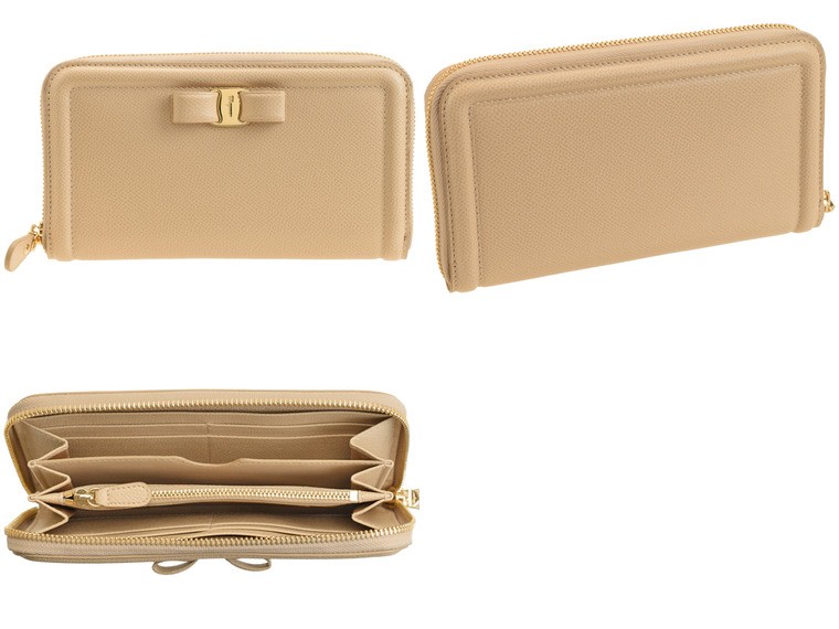 新品 サルヴァトーレ フェラガモ 長財布 グレー 22C908 Salvatore Ferragamo フェラガモ FERRAGAMO 長財布 ガンチーノクリップ