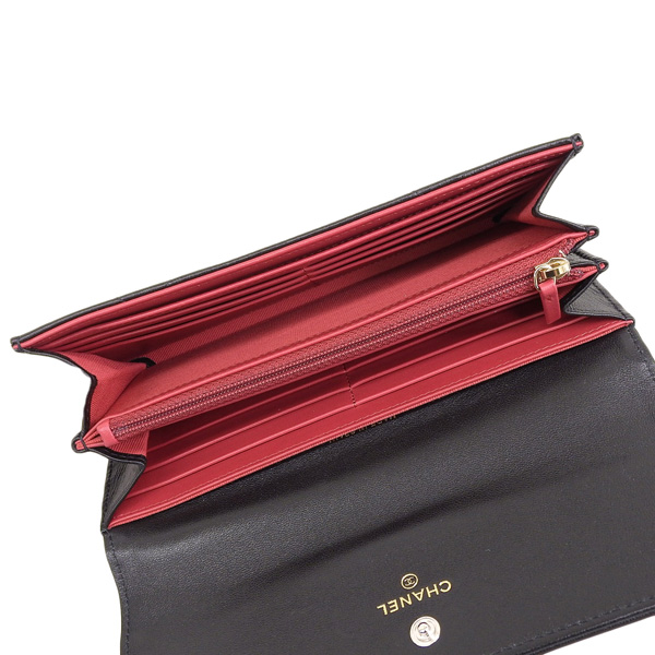 CHANEL 長財布 CHANEL（シャネル） 財布 レディース 長財布 レザー ブラック