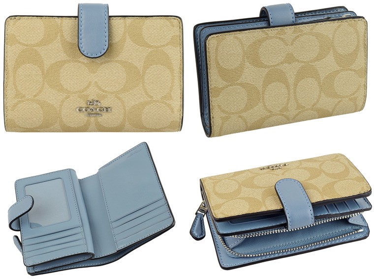 COACH（コーチ） 財布 折財布 二つ折り シグネチャー アウトレット