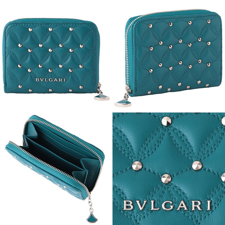 BVLGARI ブルガリ コインケース カードケース スタッズ