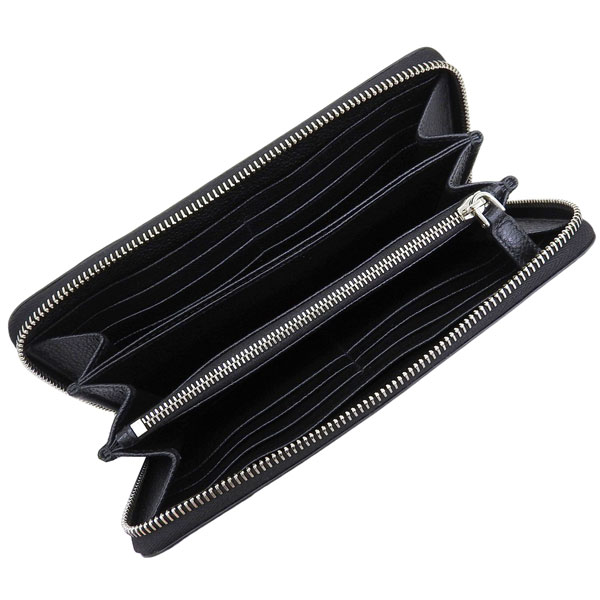 PRADA（プラダ） 財布 メンズ 長財布 アウトレット レザー ブラック 