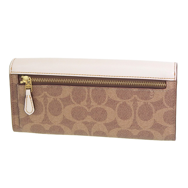 COACH（コーチ） 長財布 財布 ブラウン チョーク レディース 31547