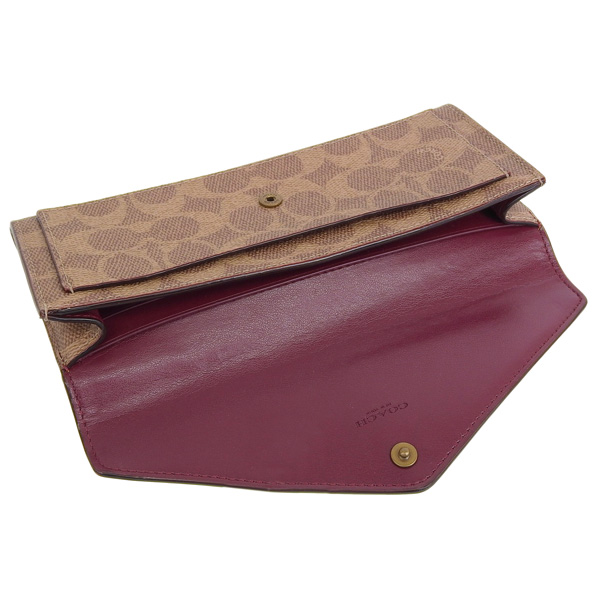 COACH（コーチ） 長財布 財布 ブラウン チョーク レディース 31547