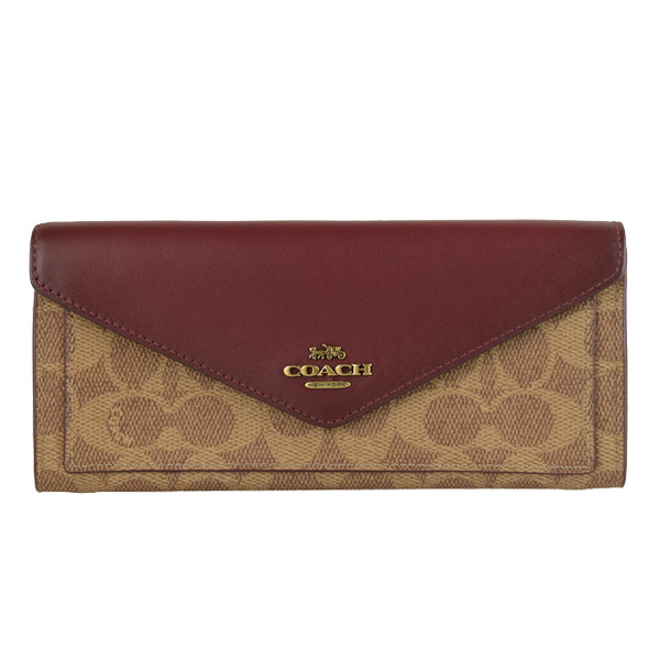 COACH（コーチ） 財布 長財布 二つ折り シグネチャー アウトレット