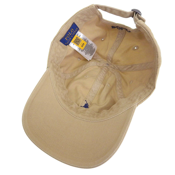 みぃ　未使用品　ラルフローレン　ロゴ　キャップ　ベージュ POLO RALPH LAUREN（ポロ・ラルフローレン） ラルフローレン 帽子