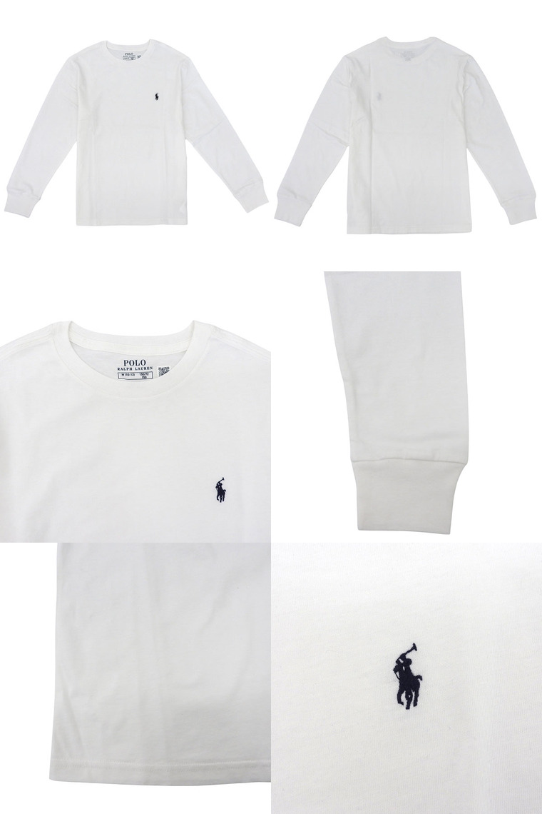 【未使用】POLO RALPH LAUREN 長袖ポロシャツ ホワイト Mサイズ POLO RALPH LAUREN（ポロ・ラルフローレン） ラルフローレン Tシャツ