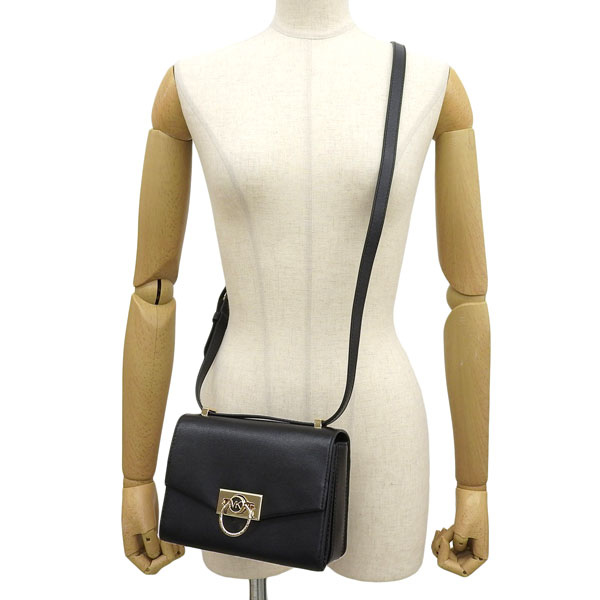 MICHAEL KORS マイケルコース レザー ショルダーバッグ ブラック マイケルコース ショルダーバッグ/クロスボディ バッグ レディース