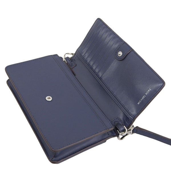 未使用級 マイケルコース 2way ビジネスバッグ キャリー対応 レザー ブルー MICHAEL KORS（マイケルコース） 特価 バッグ レディース ショルダー