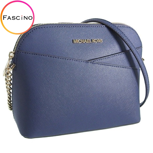 MICHAEL KORS JET SET レザー ショルダーバッグ ネイビー Jet Set Small Saffiano Leather Crossbody Bag with Case for Apple