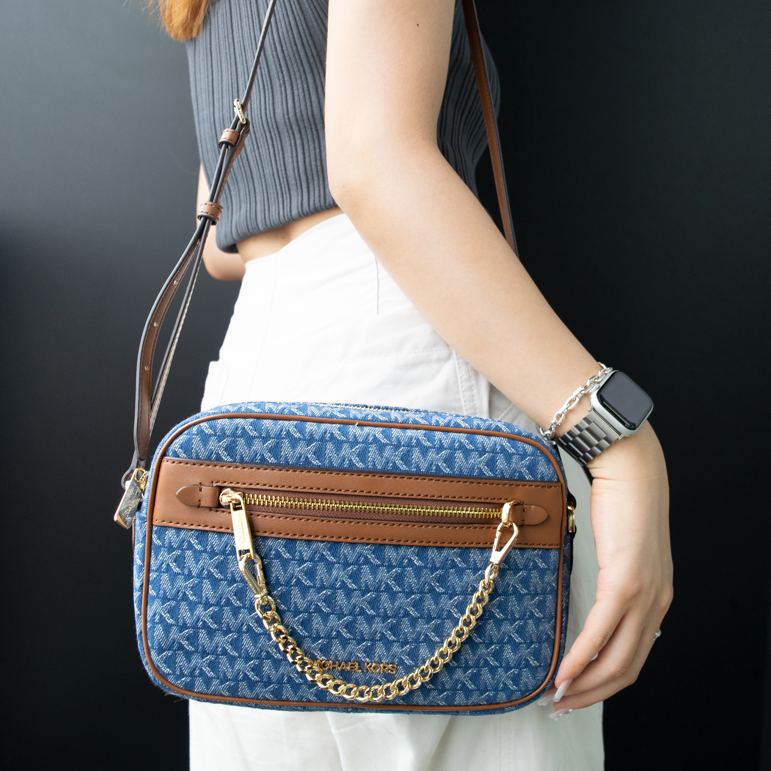 【美品】MICHAEL KORS デニム ボディバッグ 楽天市場】マイケルコース ショルダーバッグ レディース MICHAEL KORS