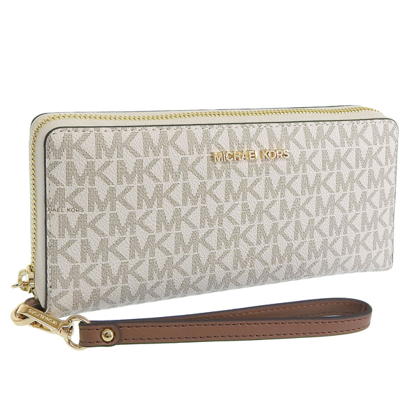 マイケルコース 財布 レディース 長財布 アウトレット バニラ ジェットセットトラベル シグネチャー JET SET TRAVEL 35F8GTVT3B-VANILLA MICHAEL KORS MICHAEL KORS（マイケルコース） 財布 レディース 長財布 アウトレット