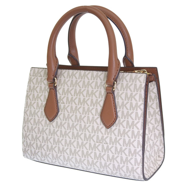 美品 Michael Kors マイケルコース ホワイト ブラウン  PVC ショルダーバッグ トートバッグ レディース 600939 【中古】 MICHAEL KORS（マイケルコース） バッグ レディース ショルダーバッグ