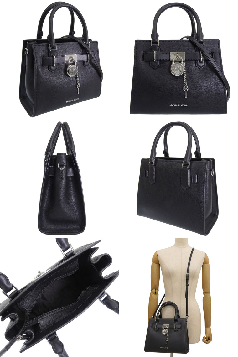 【新品】MICHAEL KORS 2way ハンドバッグ HAMILTON 黒 MICHAEL KORS Handtasche HAMILTON in schwarz