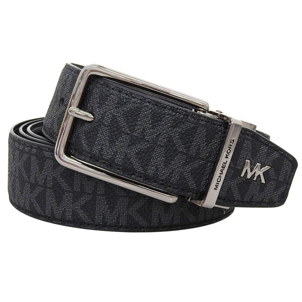 MICHAEL KORS 34MM CTFR MK ベルト ブラック MICHAEL KORS（マイケルコース） ベルト メンズ アウトレット NS PVC