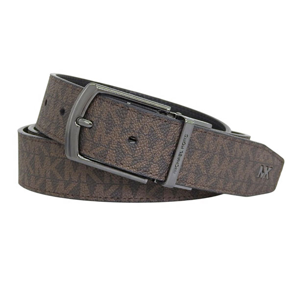 �}�C�P���R�[�X �x���g �����Y ���o�[�V�u�� �A�E�g���b�g NS PVC  �u���E�� 34MM CTFR FLAT DRESS BELT 36F5TBLY3B BRNBLK MICHAEL KORS