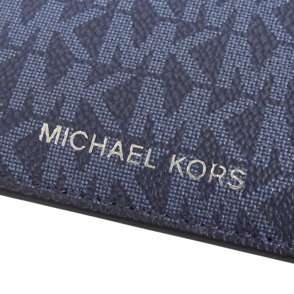 MICHAEL KORS - マイケルコース♡iPhone66s 手帳 ケース  ネイビー MICHAEL KORS（マイケルコース） メンズ カードケース コインケース