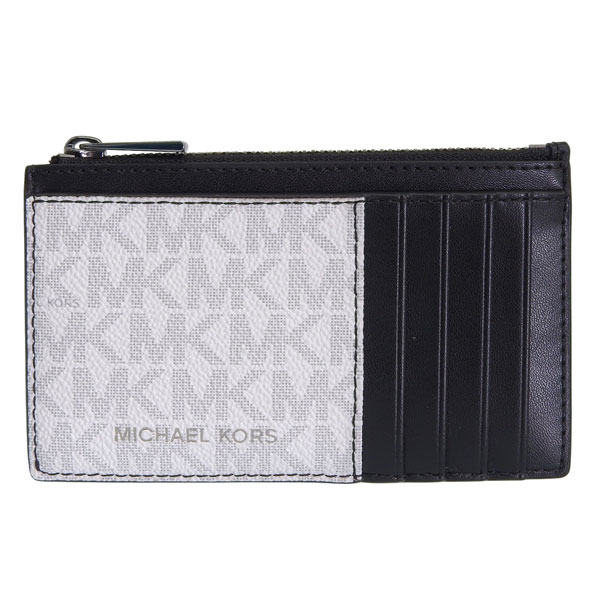 新品 MICHAEL KORS ケース 定期入れ 小銭入れ財布 ホワイト MICHAEL KORS（マイケルコース） コインケース 小銭入れ カードケース