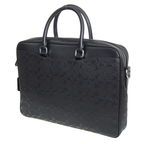 専用】COACHコーチ シグネチャー 2WAY ビジネスバッグ ブラック COACH