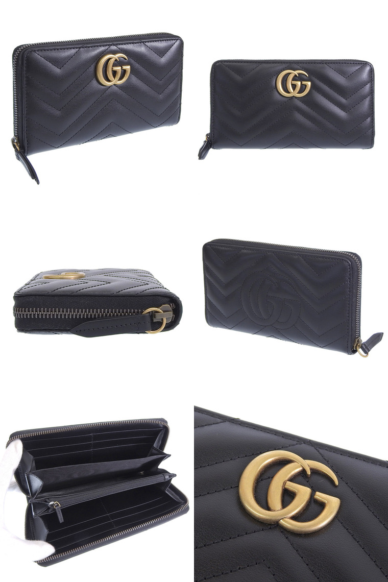 GUCCI財布 GUCCI（グッチ） 財布 レディース 長財布 レザー ブラック