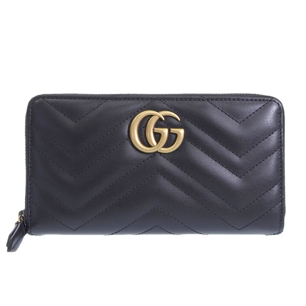 GUCCI（グッチ） 財布 レディース 長財布 レザー ブラック