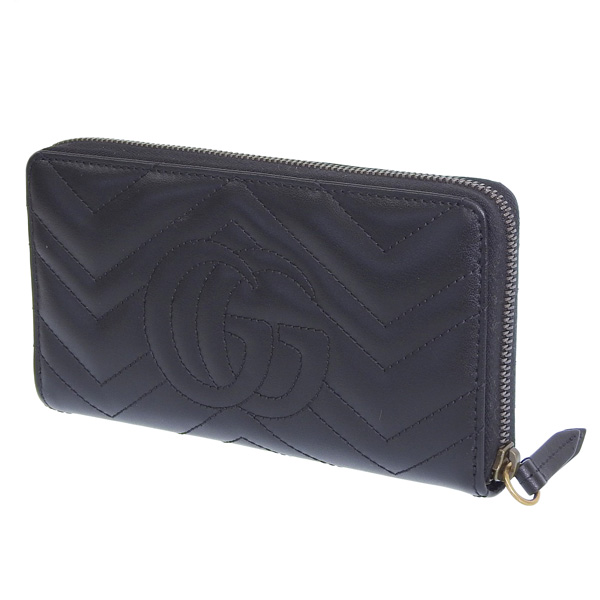 GUCCI（グッチ） 財布 レディース 長財布 レザー ブラック