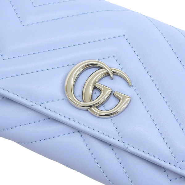 GUCCI マーモント ブルー長財布 GUCCI（グッチ）の「Gucci - Ggマーモント デニム 長財布