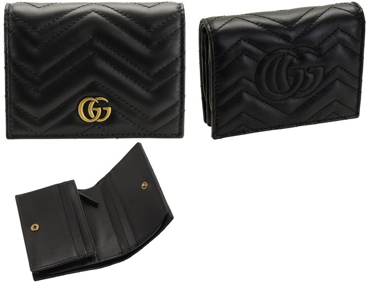 GUCCI（グッチ） 財布 折財布 二つ折り キルティング 466492dtd1t1000