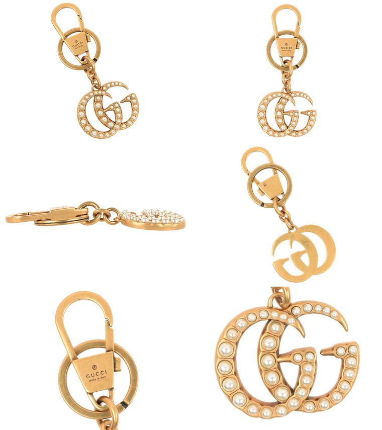 楽天市場】グッチ キーリング GUCCI キーホルダー シルバー