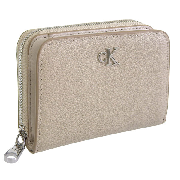 �J���o���N���C�� ���z ���f�B�[�X 2�܂� �܍��z �A�E�g���b�g ���U�[ �x�[�W�� MINIMAL MONOGRM LTHR MED FLAP ZIP AROUND 4F1064G 230 CALVIN KLEIN