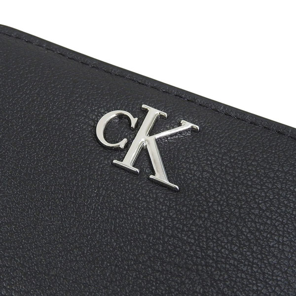 【新品】カルバンクライン 2つ折り財布 CKロゴレディースウォレット 軽量 黒 Calvin Klein（カルバン・クライン） 財布 レディース 2つ折り 折財布