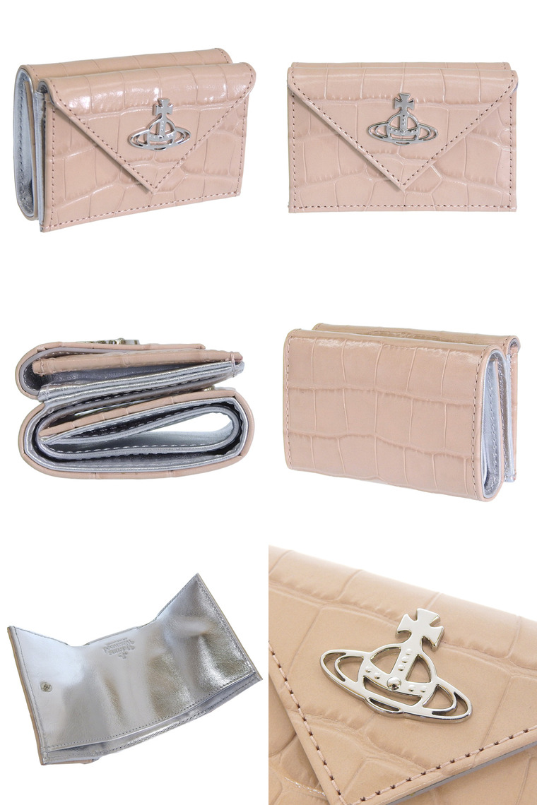 Vivienne Westwood 三つ折り財布 ベージュ Vivienne Westwood 【数量限定セール】ヴィヴィアンウエスト