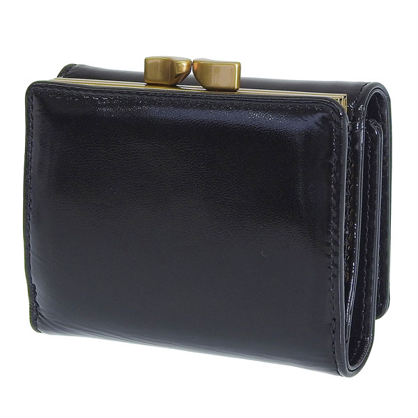 vivienne westwood 三つ折り財布　ブラック　がま口　ゴールド ヴィヴィアン ウエストウッド Vivienne Westwood 三つ折り財布