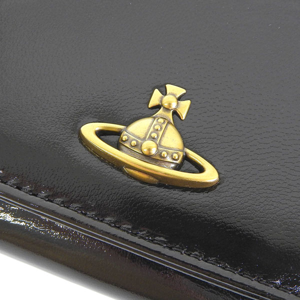 vivienne westwood 三つ折り財布　ブラック　がま口　ゴールド ヴィヴィアン ウエストウッド Vivienne Westwood 三つ折り財布