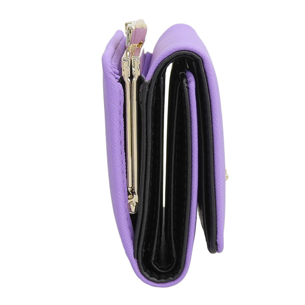 未使用 Vivienne Westwood がま口 三つ折り マルチカラー 紫 Vivienne Westwood（ヴィヴィアンウエストウッド） 【並行輸入品