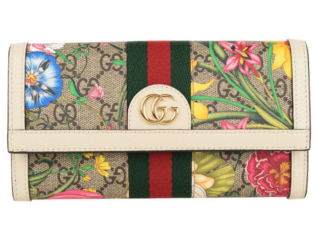 GUCCI（グッチ） 財布 折財布 ミニ コンパクト 花柄 アウトレット
