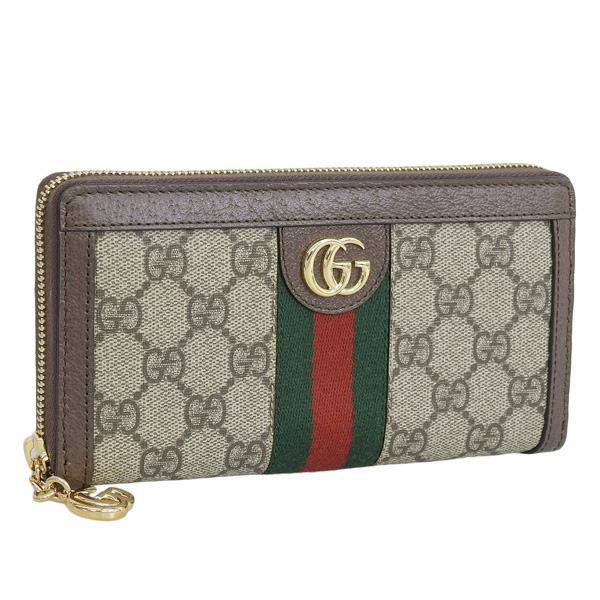 GUCCI(グッチ) 財布 レディース 長財布 ラウンドファスナー ブラウン GUCCI(グッチ) 財布 レディース 長財布 ラウンドファスナー ブラウン