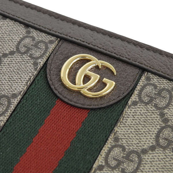 GUCCI（グッチ） 財布 レディース 長財布 ラウンドファスナー ブラウン