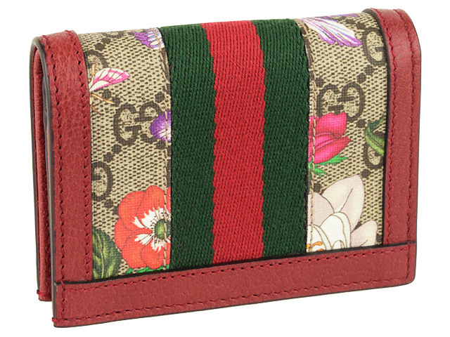 GGキャンバス グッチ GUCCI 財布 折財布 二つ折り 花柄 アウトレット
