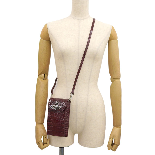 セール♪ Vivienne Westwood バーガンディ スマホショルダー Vivienne Westwood 【数量限定セール】ヴィヴィアンウエスト
