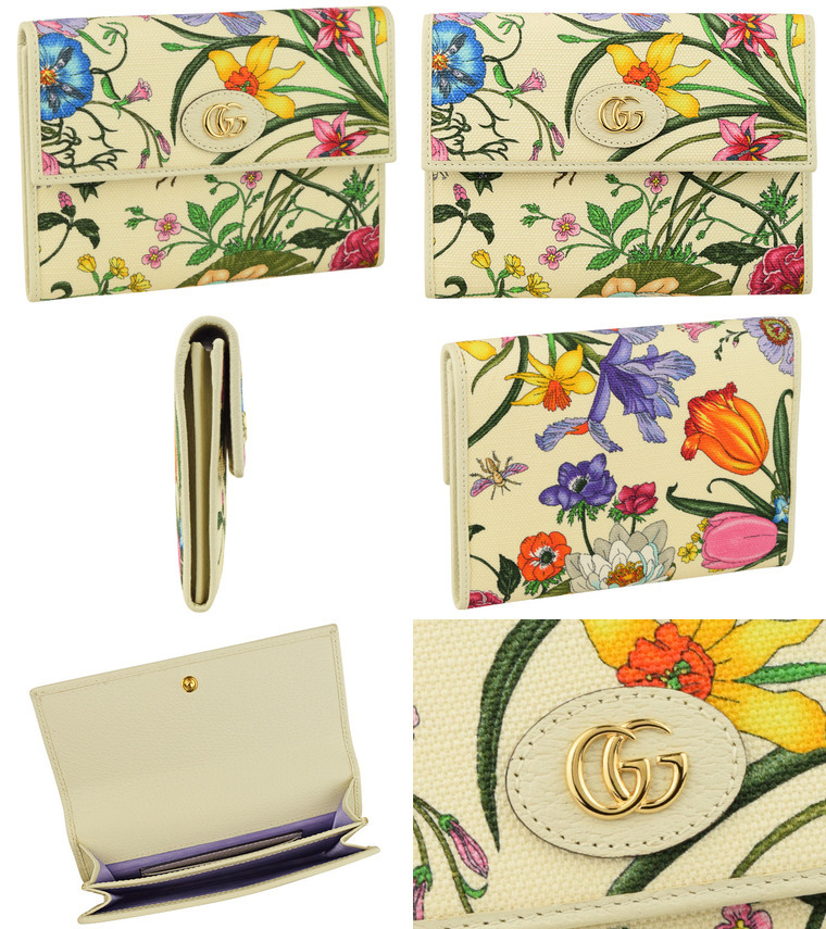 GUCCI（グッチ） ドキュメントケース クラッチバッグ 花柄