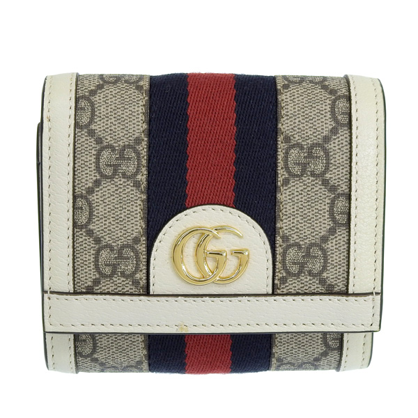 GUCCI（グッチ） 財布 レディース 二つ折り財布 アウトレット ベージュ