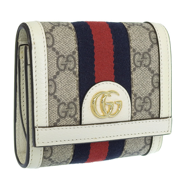 GUCCI（グッチ） 財布 レディース 二つ折り財布 アウトレット ベージュ