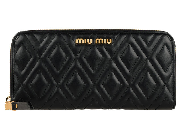 ミュウミュウ MIUMIU 財布 長財布 ラウンドファスナー 小銭入れあり