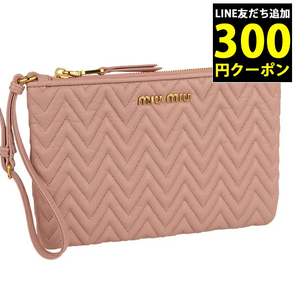 ミュウミュウ MIUMIU ポーチ リストレット アウトレット 5nh811