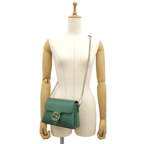 GUCCI グッチ グリーン　クロスボディバッグ　サイズ100 新品未使用 GUCCI（グッチ） バッグ レディース ショルダーバッグ アウトレット