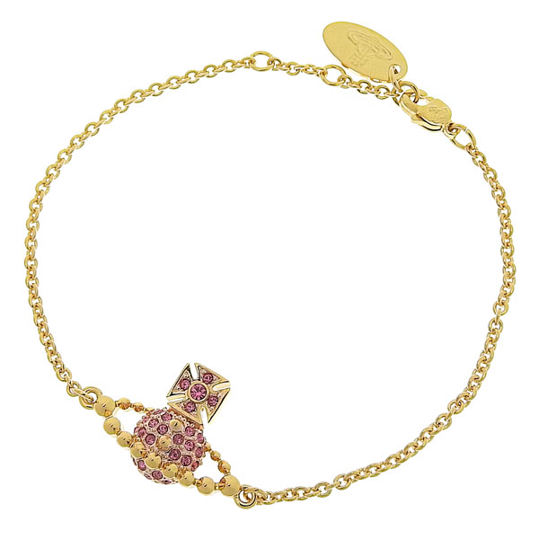 21/22新作★vivienne westwood★CHLORIS BAS RELIEFブレスレット MINI BAS RELIEF ブレスレット(パープル系)（レディース