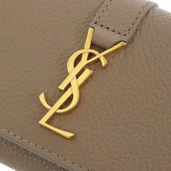 イヴ・サンローラン　ブラウンレザーキーケース Yves Saint Laurent - イブサンローラン ブラウン レザー キー