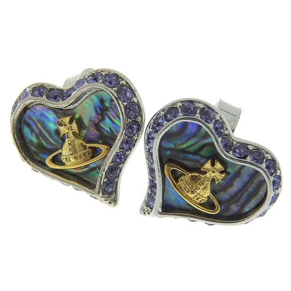 ヴィヴィアンウエストウッド アクセサリー レディース ピアス プラチナム×グリーン PETRA EARINGS VIVIENNE WESTWOOD