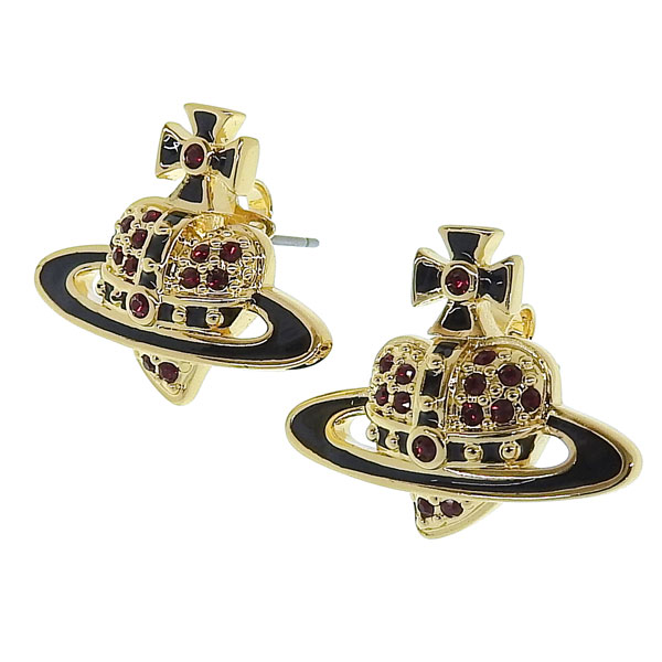 ���¹�͢���ʡۥ����������󥦥����ȥ��å� ���������꡼ ��ǥ����� �ԥ��� ������ɥ֥�å� REVERSE HEART STUD EARRINGS 6201032602R279 VIVIENNE WESTWOOD