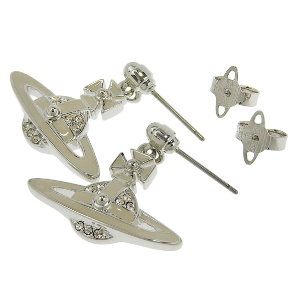 【並行輸入品】ヴィヴィアンウエストウッド アクセサリー レディース ピアス アウトレット プラチナムベージュ NEIL MINI BAS RELIEF EARRINGS 6202014L02P188_4
